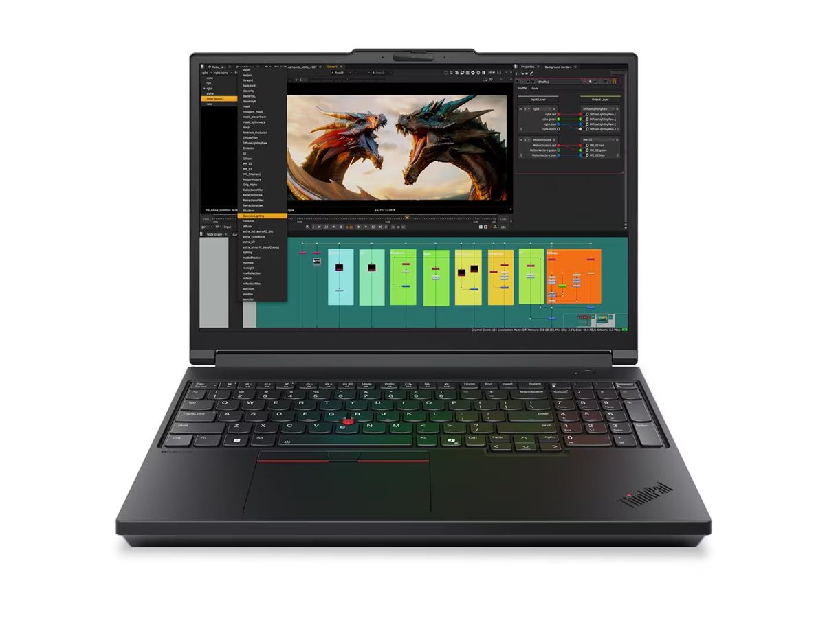 Lenovo ThinkPad P16 Gen 3 Intel Core Ultra 9 275HX Mobile workstation 40.6 cm (16") WUXGA 64 GB DDR5-SDRAM 1 TB SSD NVIDIA RTX PRO 3000 Blackwell Wi-Fi 7 (802.11be) Windows 11 Pro Nordic Black
