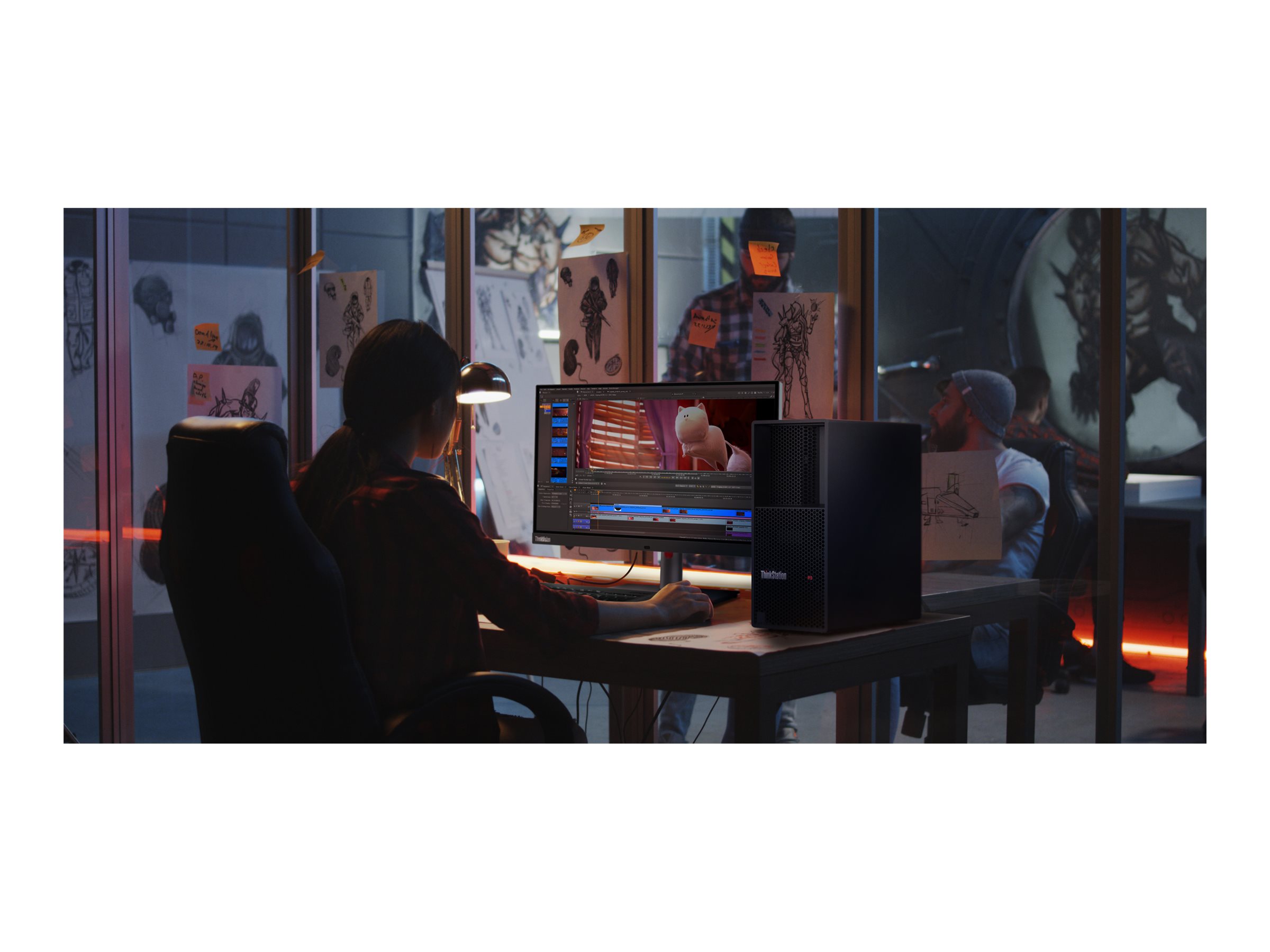 Lenovo ThinkStation P3 Tower Gen 2 Intel Core Ultra 9 285K 64 GB DDR5-SDRAM 1 TB SSD Windows 11 Pro Workstation Black