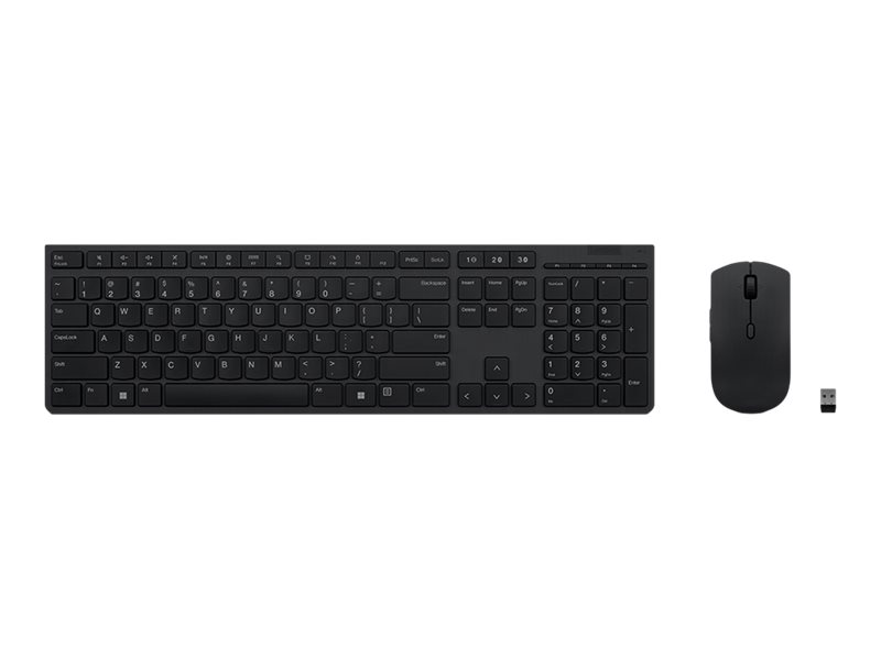 Lenovo 4X31K03931 keyboard Mouse included RF Wireless + Bluetooth US English Black
