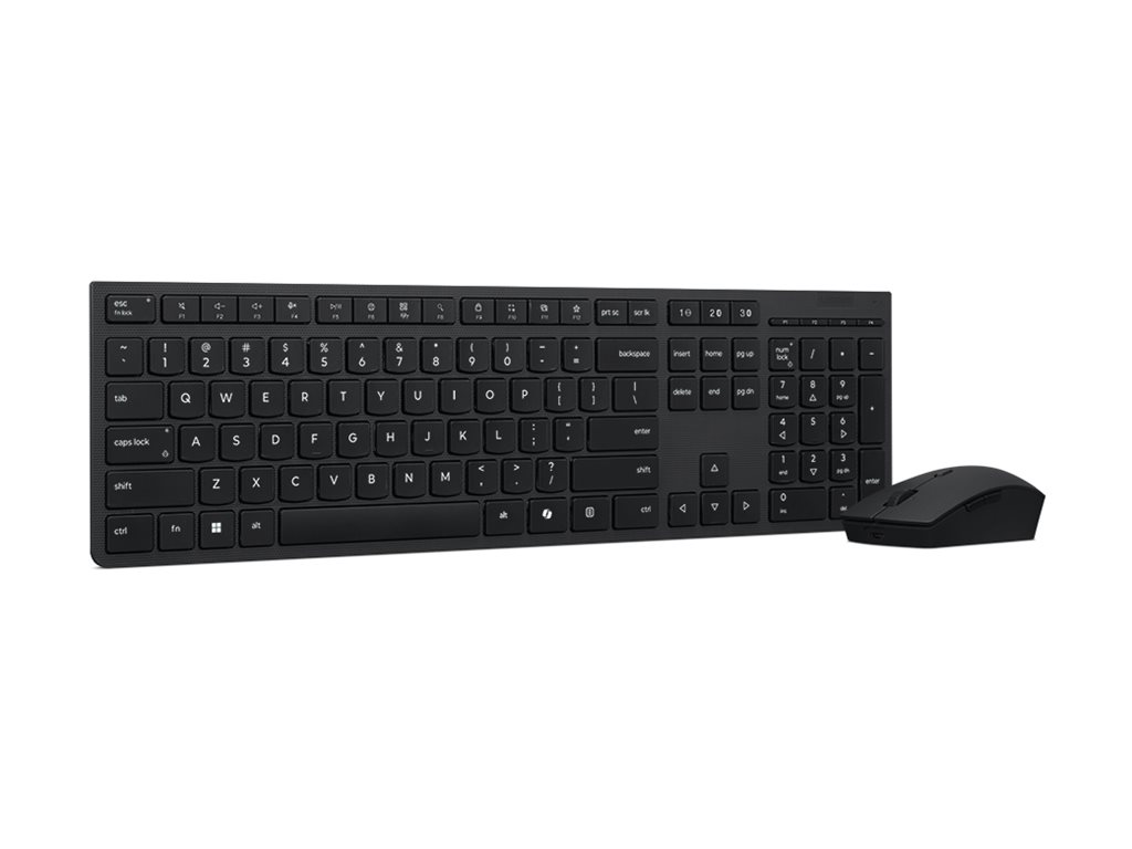 Lenovo 4X31R64323 keyboard Mouse included Office RF Wireless + Bluetooth Danish Black