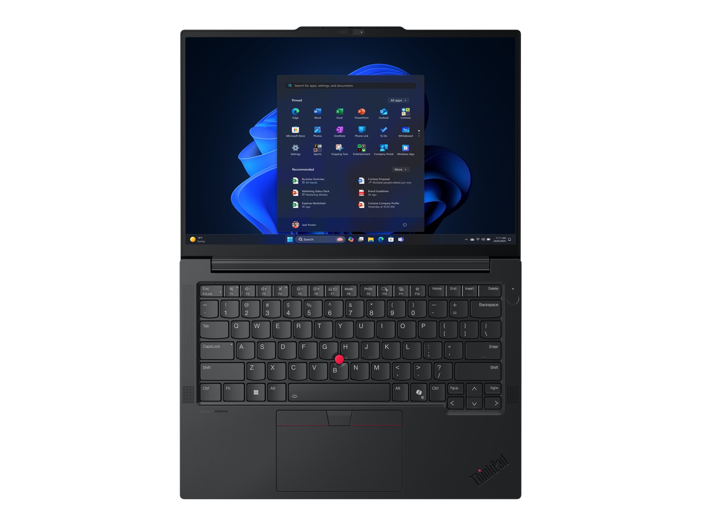 Lenovo ThinkPad E14 Gen 7 (Intel) Intel Core Ultra 7 255H Laptop 35.6 cm (14") WUXGA 32 GB DDR5-SDRAM 512 GB SSD Wi-Fi 6E (802.11ax) Windows 11 Pro Nordic Black