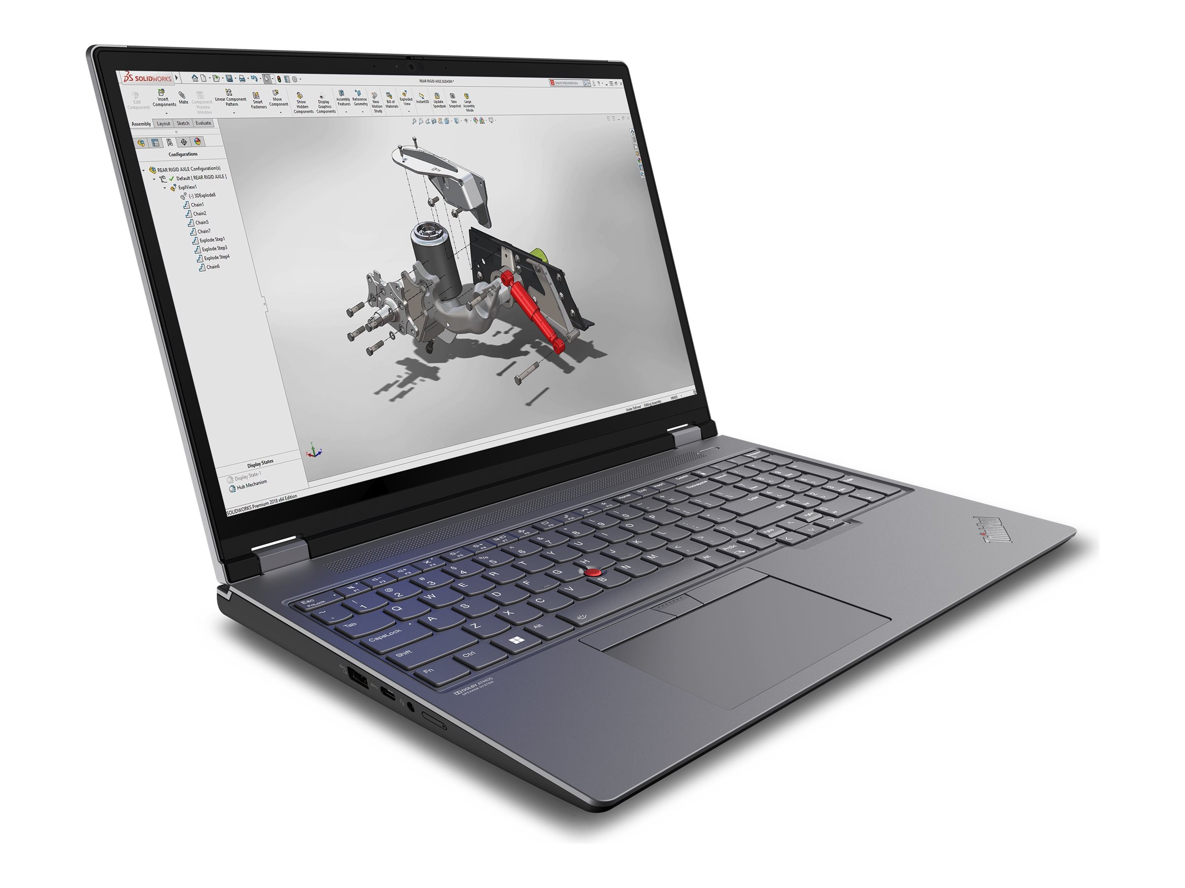 Lenovo ThinkPad P16 Gen 2 Intel® Core™ i7 i7-14700HX Mobile workstation 40.6 cm (16") WQXGA 32 GB DDR5-SDRAM 1 TB SSD NVIDIA RTX 3500 Ada Wi-Fi 6E (802.11ax) Windows 11 Pro Nordic Grey, Black