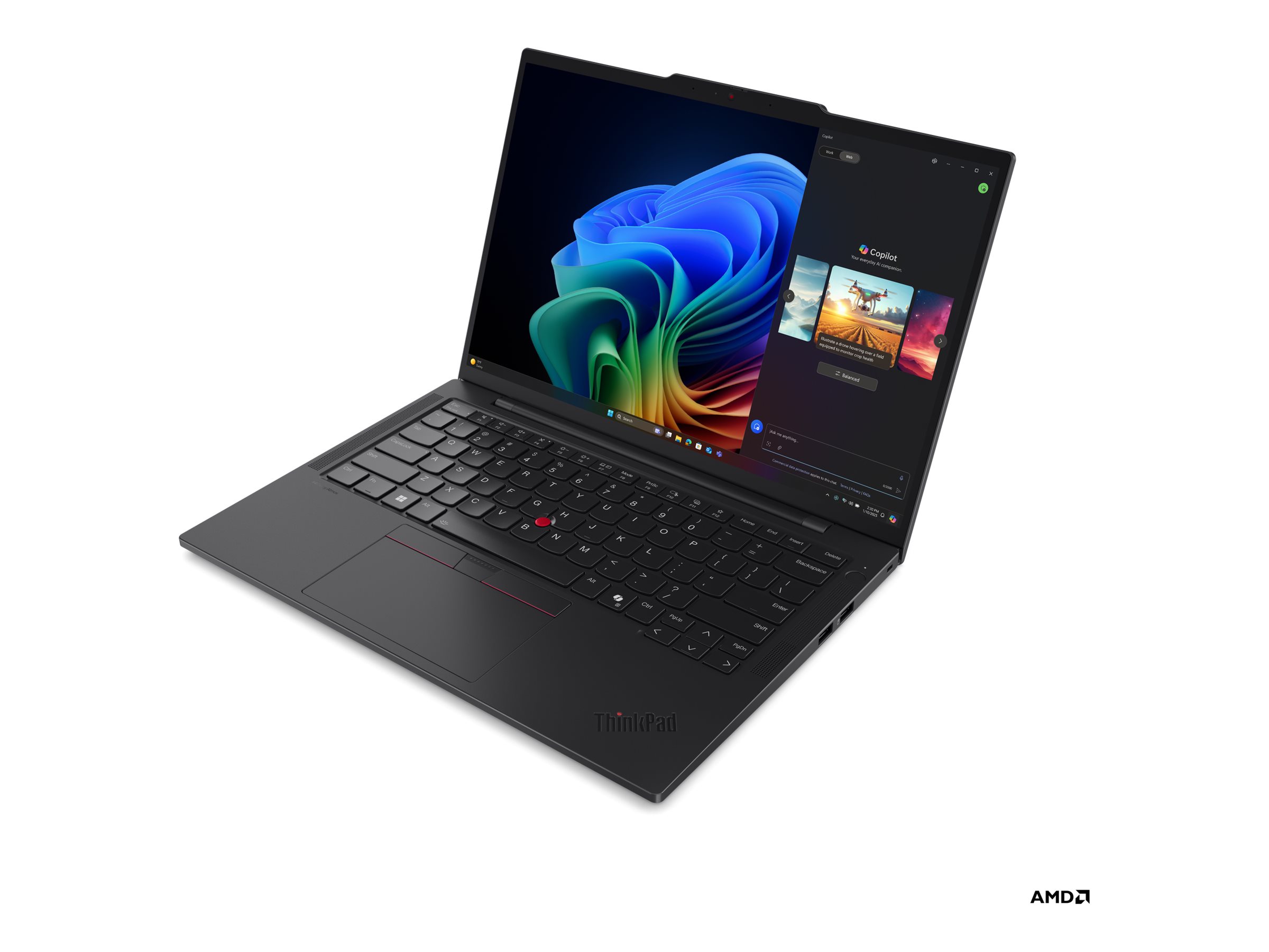 Lenovo ThinkPad T14 Gen 6 (Intel) Intel Core Ultra 7 255U Laptop 35.6 cm (14") WUXGA 32 GB DDR5-SDRAM 1 TB SSD Wi-Fi 6E (802.11ax) Windows 11 Pro Nordic Black