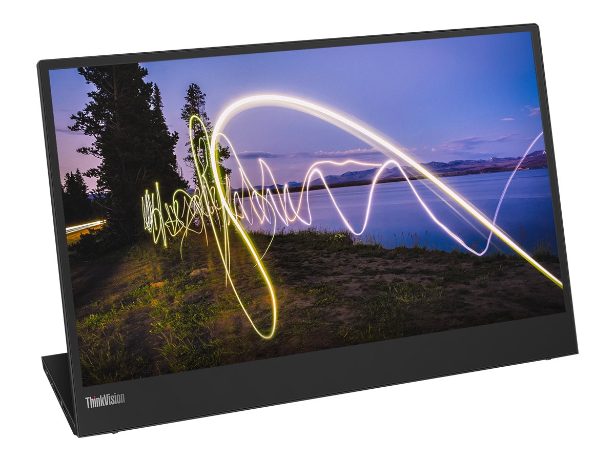 Lenovo ThinkVision M15 computer monitor 39.6 cm (15.6") 1920 x 1080 pixels Full HD LED Black