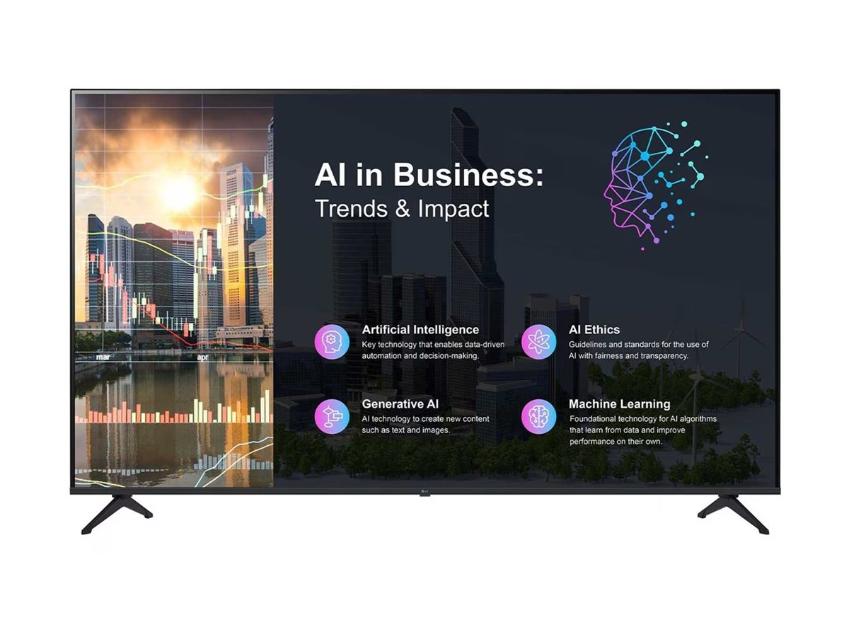 LG 55PK640S0LB 55inch 4K UHD TV Signage Display 300 cd/m2 16/7 Speaker Wifi