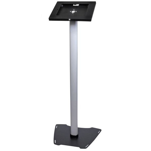 LOCKING FLOOR STAND FOR 9.7IN IPAD TABLETS STEEL AND ALUMINUM