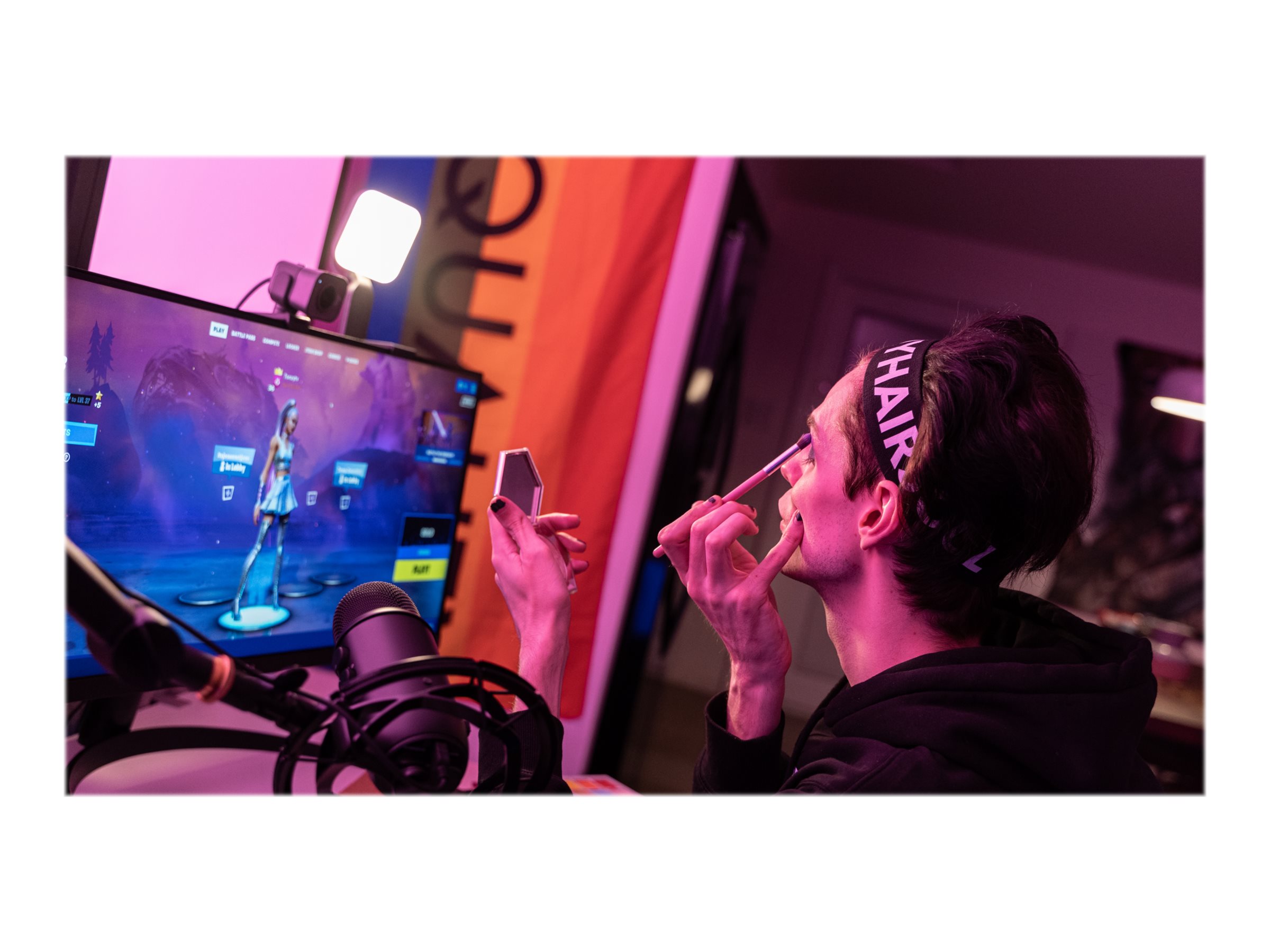 LOGITECH Litra Glow Premium Streaming Light with TrueSoft Lamp head 1 heads LED DC