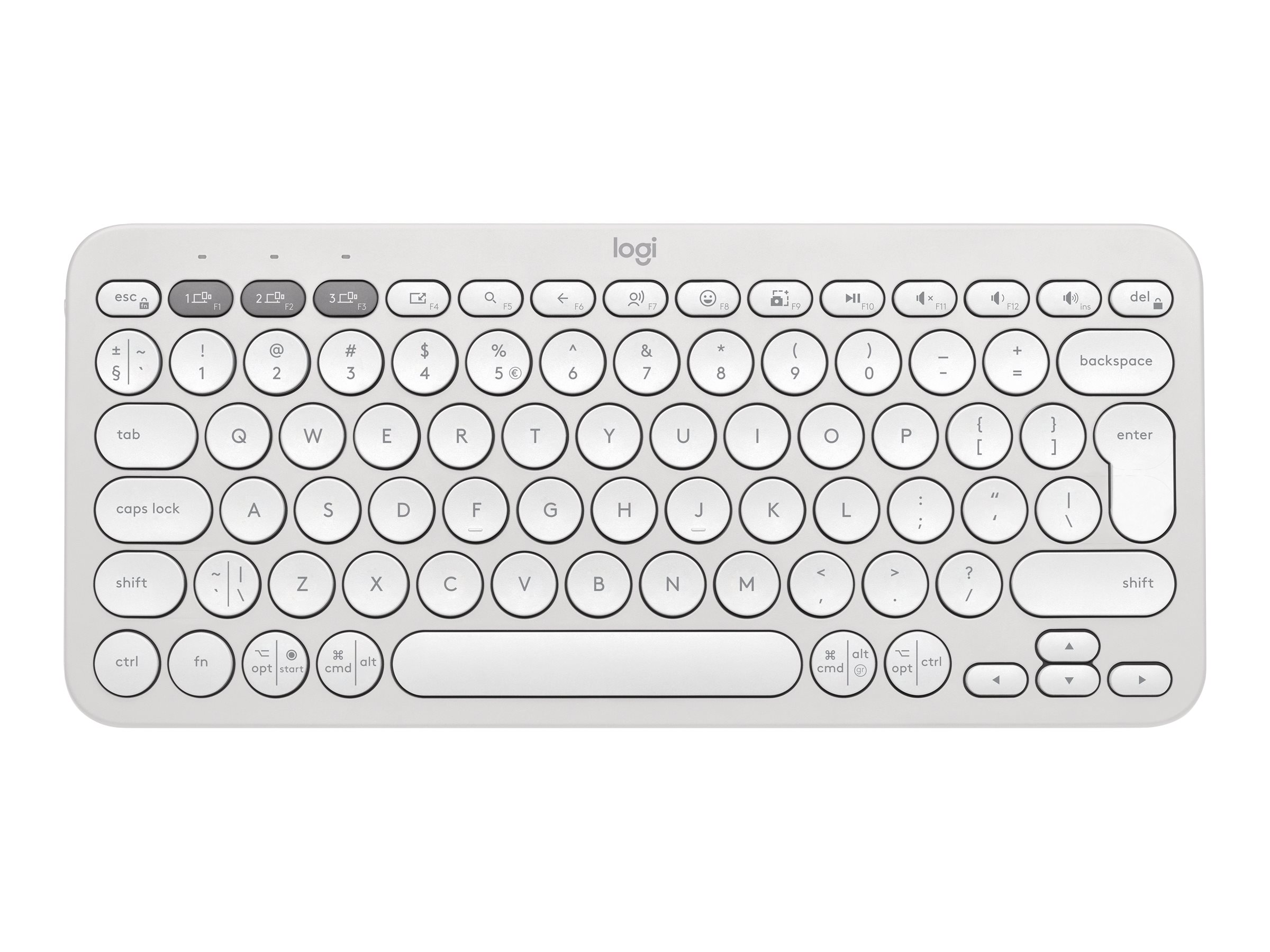 LOGITECH Pebble Keys 2 K380s TONAL WHITE (US) INTL BT UNIVERSAL