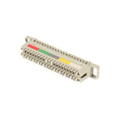 LSA+ TK LSA connection strip 2/10 to 10 DA, for mounting tray, *with color code*