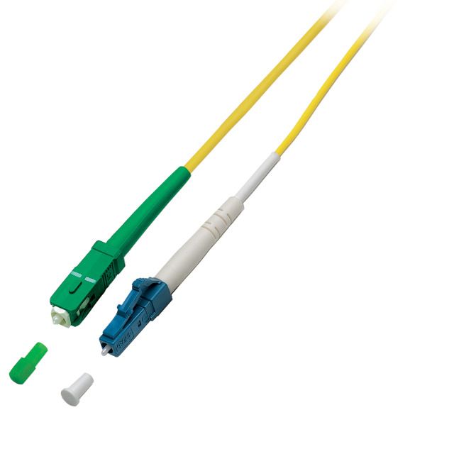 LWL-1 fiber patch kit. 10mtr.LC-SC(APC), 9/125um, AD=2mm, Attention Simplex!
