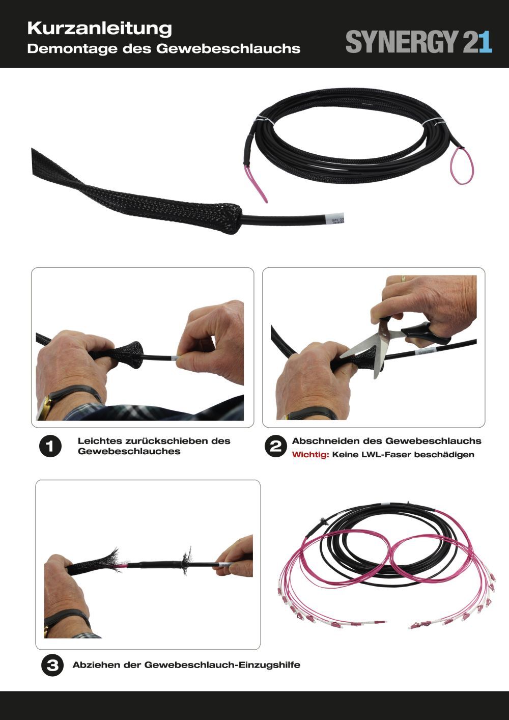 LWLKabel Trunkkabel UDQZNBH 4G 50125 LCLC OM4 200m Trommel Synergy21