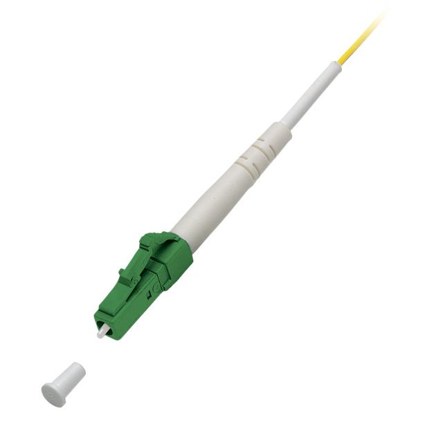 LWL-Pigtail-LC(APC8) 9/125u, 2mtr. OS2, gelb