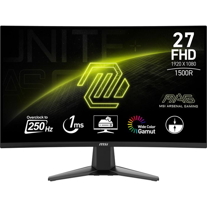 MSI 68.6cm (27") Full HD 1920 x 1080 VA, 16:9, 250cd/m², 1.07B, 1ms, 178°/178°, 3000:1