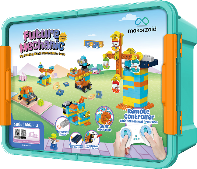 Makerzoid Big Blocks - Future Mechanic Scratch Junior ages 3+