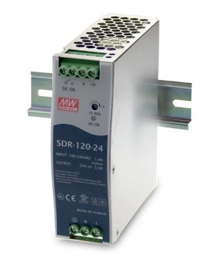 Mean Well power supply 24V 120W DIN rail