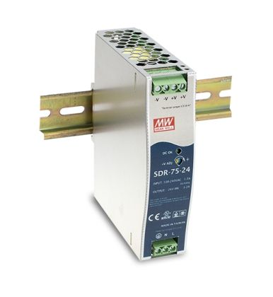 Mean Well power supply  48V 75W DIN rail narrow