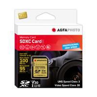 AgfaPhoto SDXC 64 GB UHS-I U3 V30 Professional High Speed GOLD