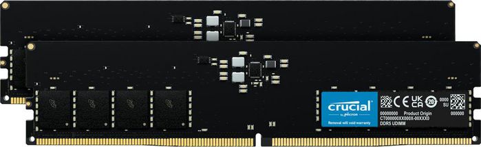 Crucial 64 GB (2x 32 GB), DDR5, UDIMM, 5600 MHz, 1.1 V
