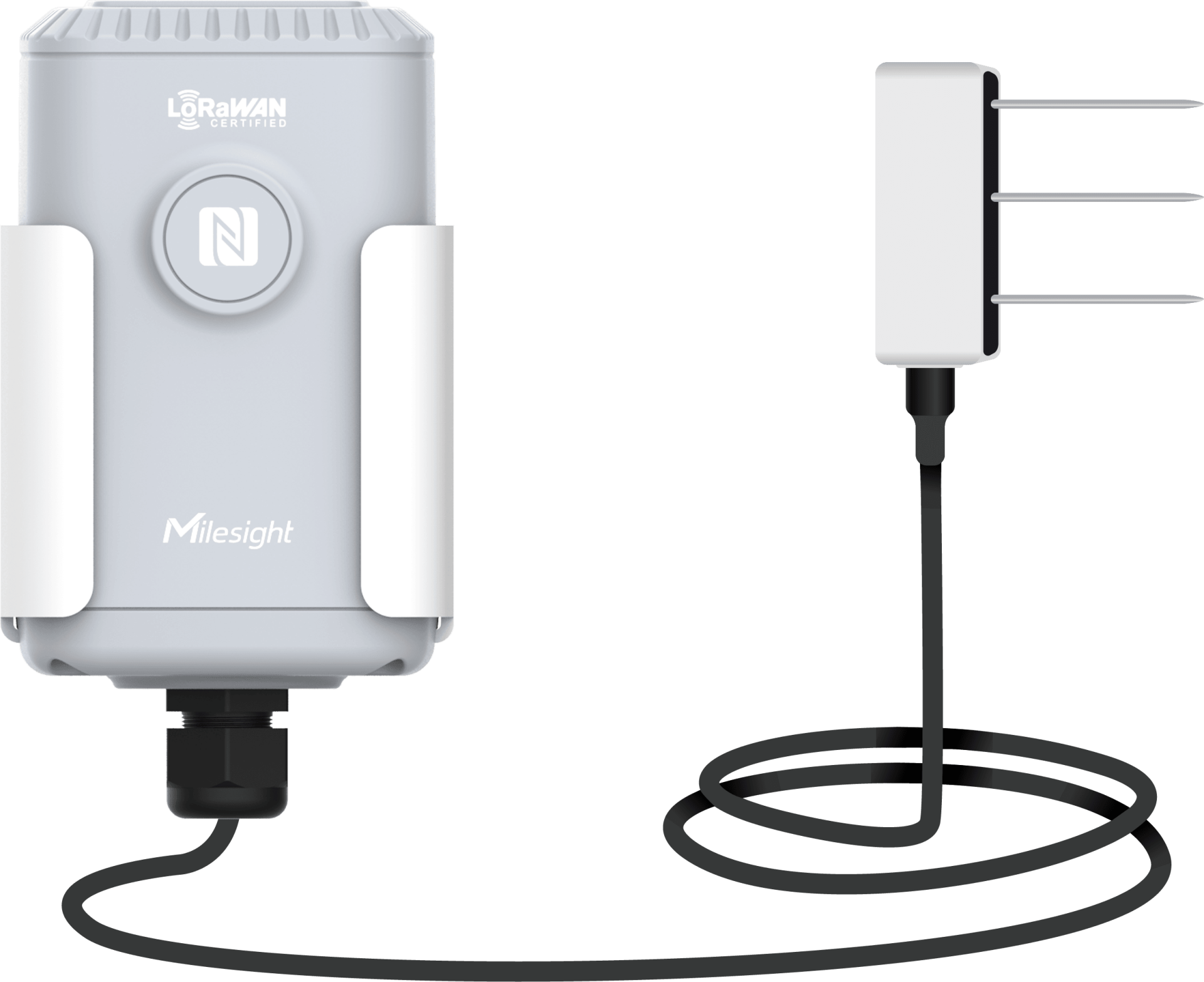 Milesight IoT Soil Moisture Temperature and Electrical Conductivity Sensor, EM500-SMTC-868M-MEC20 LoRaWAN / Moisture / Temp. / Electrical Conductivity / IP67