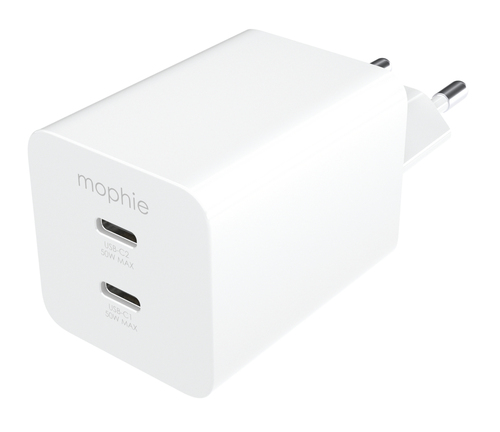 mophie Ess. PwrAdpt D USBC PD 50W Wht EU