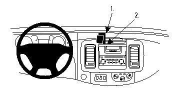 Brodit Mounting bracket for Nissan Primastar 02-10, Opel Vivaro 02-10, Renault Trafic 02-10, For Europe