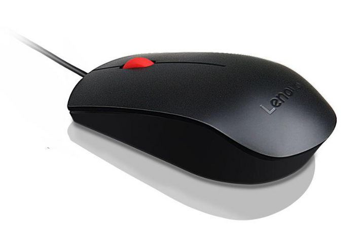 Lenovo Lenovo Essential USB Mouse, USB, 1600 dpi, Black