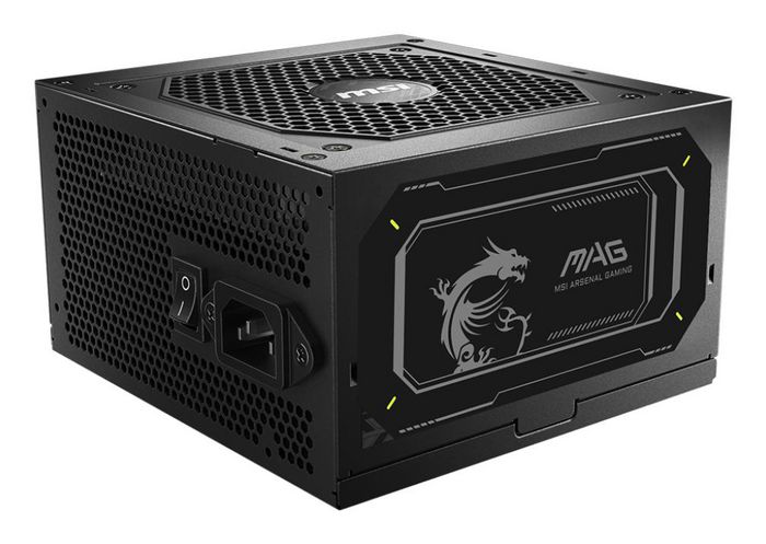 MSI 850W, 47-63Hz, ATX 3.1, 120 mm, 80 PLUS Gold, 140 x 150 x 86 mm