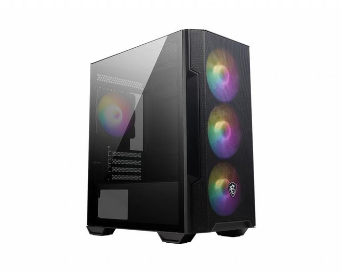 MSI Micro ATX Case, 1x USB 3.2, 2x USB 2.0, 1x Audio, 1x Mic, 4x PCI-E, 2x 2.5', 2x 3.5', Micro ATX / Mini ITX