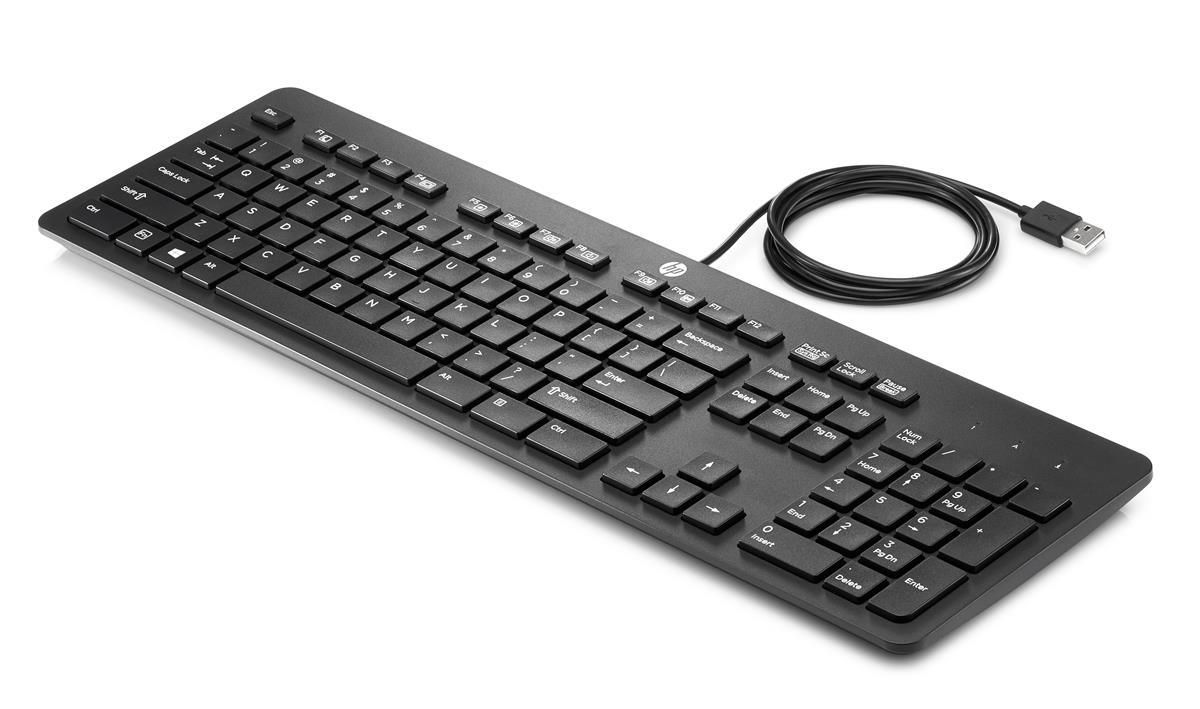 HP 803181-031 keyboard Office USB QWERTY UK English Black