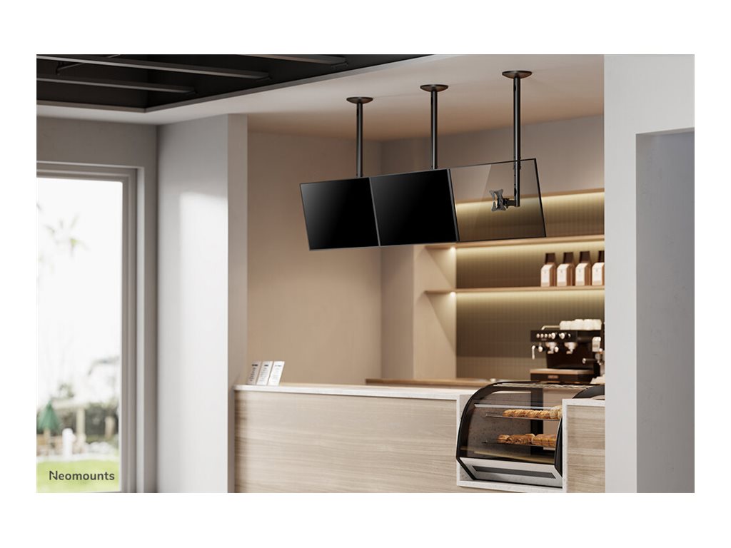 Neomounts FPMA-C050BLACK Monitor/TV mount ceiling 10-30" - h 60-85 cm