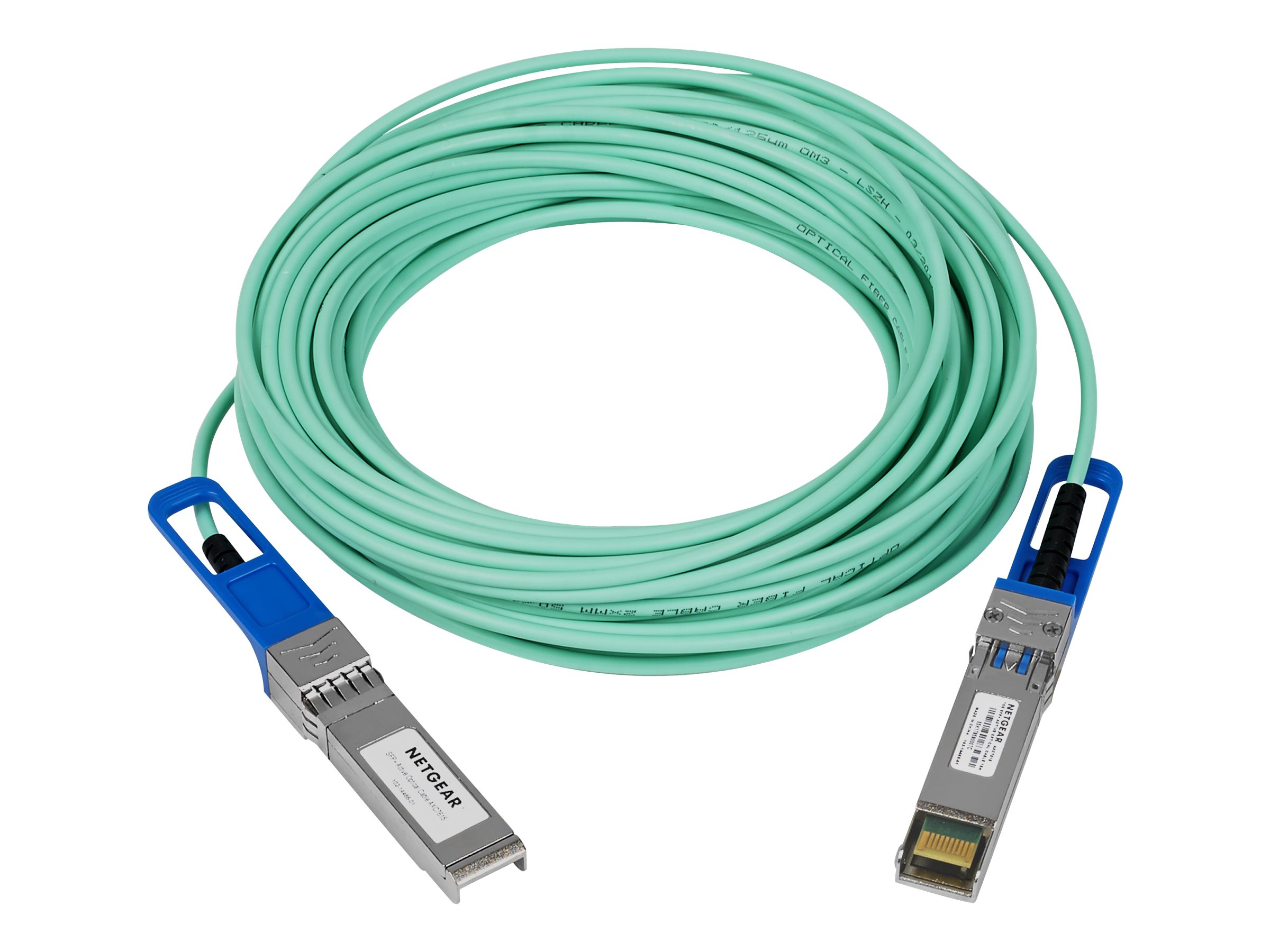 NETGEAR AXC7615 InfiniBand/fibre optic cable 15 m SFP+ Turquoise