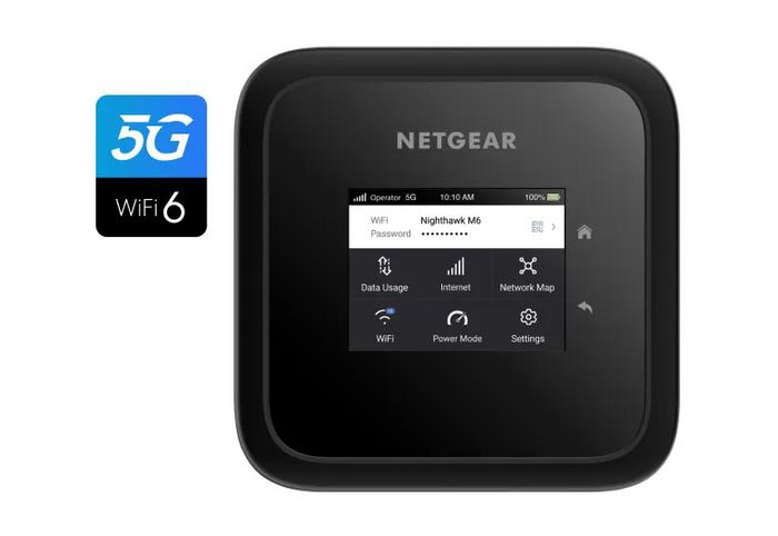Netgear Nighthawk M6 5G WiFi 6 Mobile Hotspot Router, Unlocked, Up to 2.5Gbps