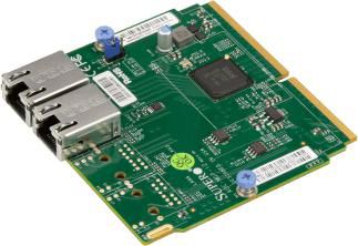 Supermicro SIOM, Intel® i350 GbE, 2 x RJ45, VMDq, SR-IOV, iSCSI, PXE, NC-SI, 0°C - 55°C, -40°C - 70°C