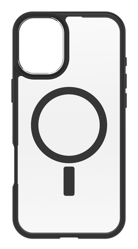 OB REACT MAGSAFE APPLE IPHONE16 PLUS BLACK CRYSTAL - CLEAR/BLACK