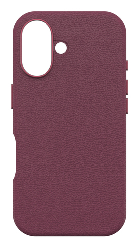 OB SYM CACTUS LEATHER APPLE IPHONE 16 MAROON BELLS - RED