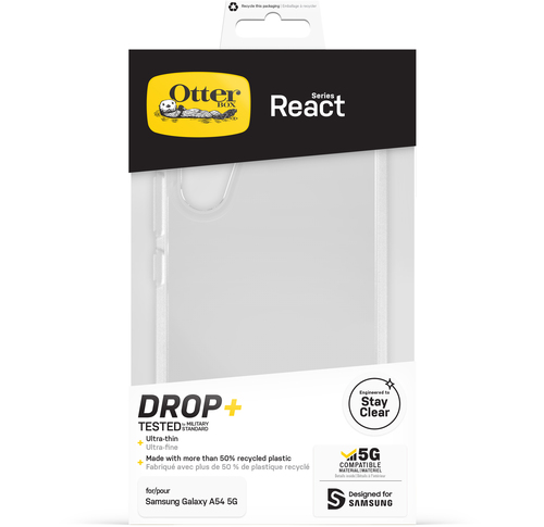 OTTERBOX REACT GALAXY A54 5G CLEAR RETAIL