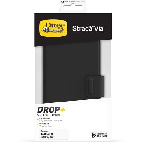 OTTERBOX STRADA VIA GALAXY S23 BLACK RETAIL