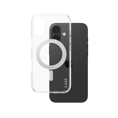 PANZERGLASS CARE CASE MAGSAFE KICKSTAND IPHONE 16 TRP/SILVER