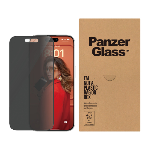 PANZERGLASS SCREEN PROTECTOR PRIVACY IPHONE 15 PRO UWF B2B