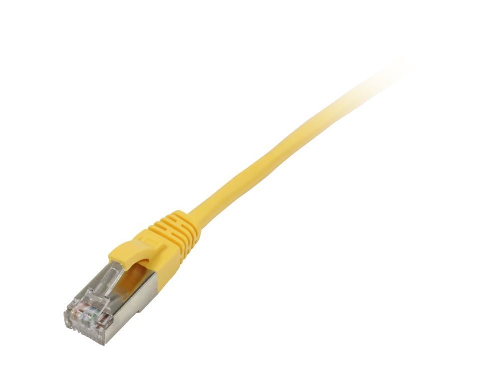 Patchkabel RJ45, CAT5e 100Mhz, 1,5m gelb, FTP(F/UTP), Synergy 21