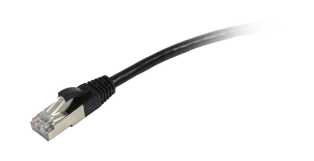 Patchkabel RJ45, CAT5e 100Mhz, 1,5m schwarz, FTP(F/UTP), Synergy 21