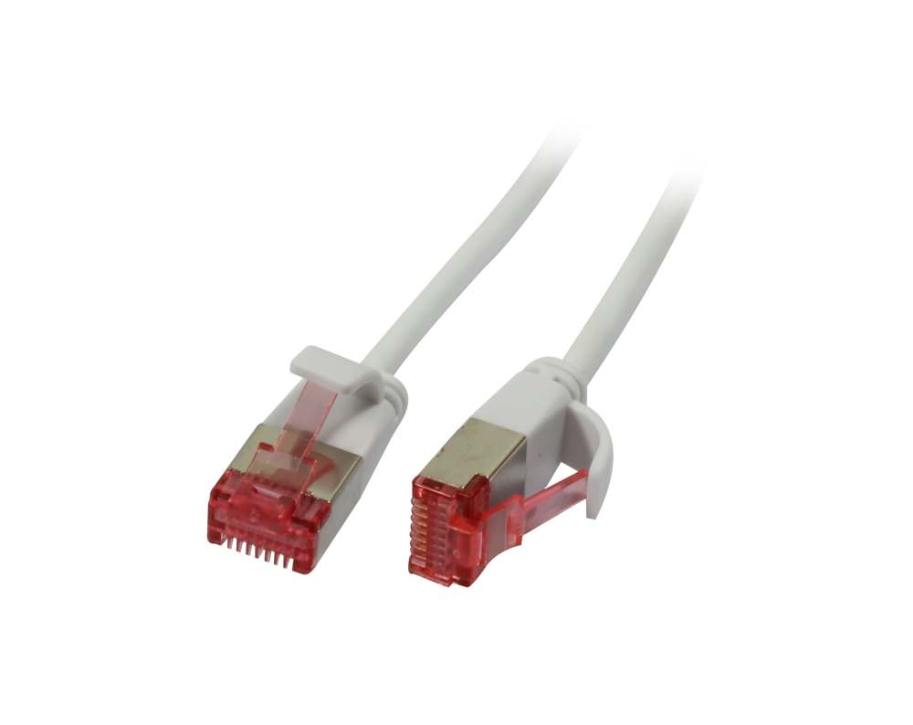 Patchkabel RJ45 CAT6 250Mhz 025m weiss UFTP slimline rund d36mm Synergy 21