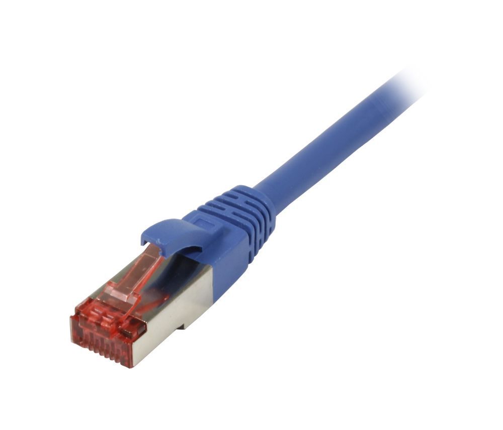 Patchkabel RJ45 CAT6 250Mhz15m blau SSTPSFTPTPESuperflex Synergy 21