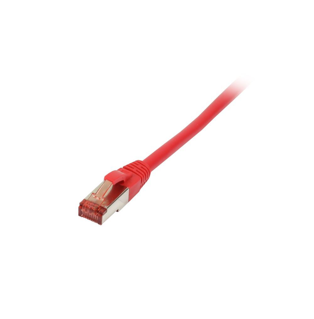 Patchkabel RJ45, CAT6 250Mhz, 15m rot, S-STP(S/FTP), TPE/LSZH(Superflex), Synergy 21