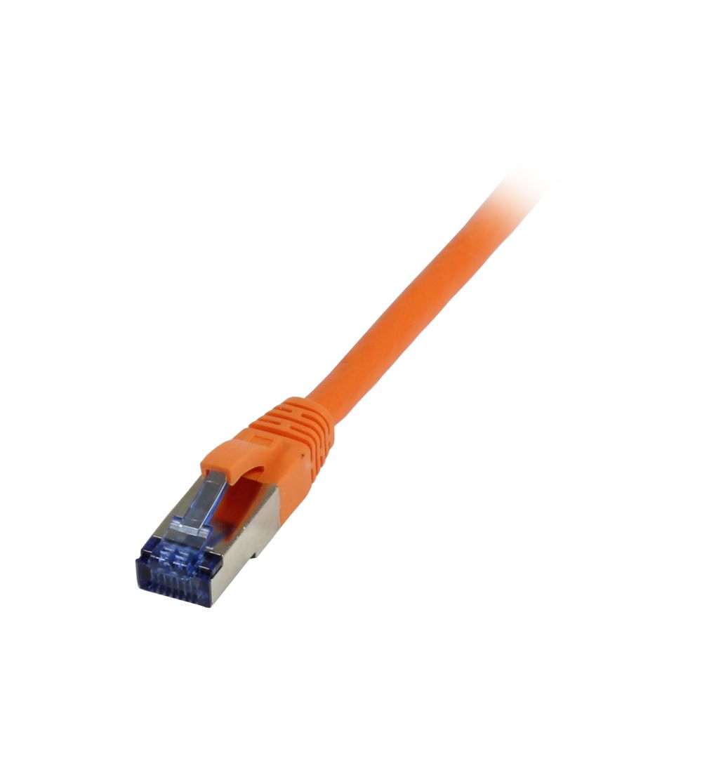 Patchkabel RJ45 CAT6A 500Mhz 015m orange SSTPSFTP TPESuperflex AWG26 Synergy 21