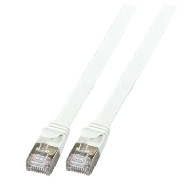 Patchkabel RJ45, CAT6A 500Mhz, 1.5m, grau; U/FTP; flach