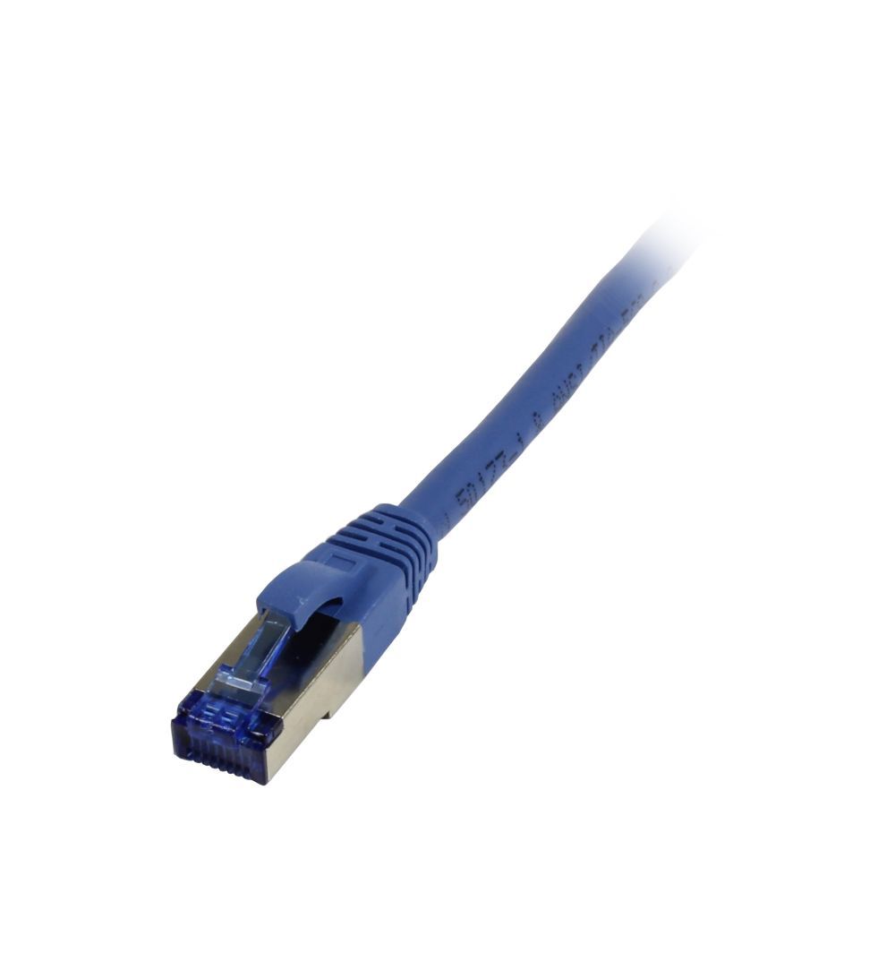 Patchkabel RJ45 CAT6A 500Mhz 2m blau SSTPSFTP TPESuperflex AWG26 Synergy 21