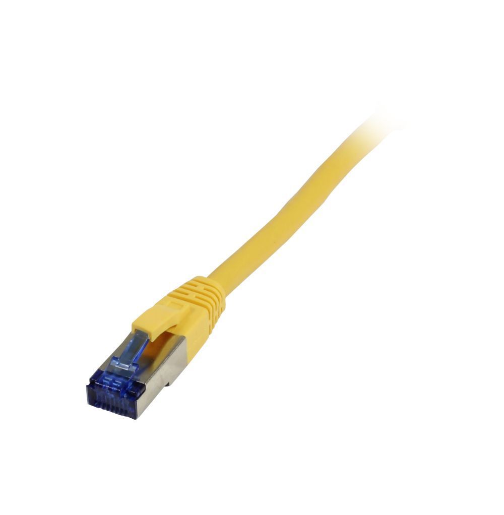 Patchkabel RJ45 CAT6A 500Mhz 3m gelb SSTPSFTP TPESuperflex AWG26 Synergy 21