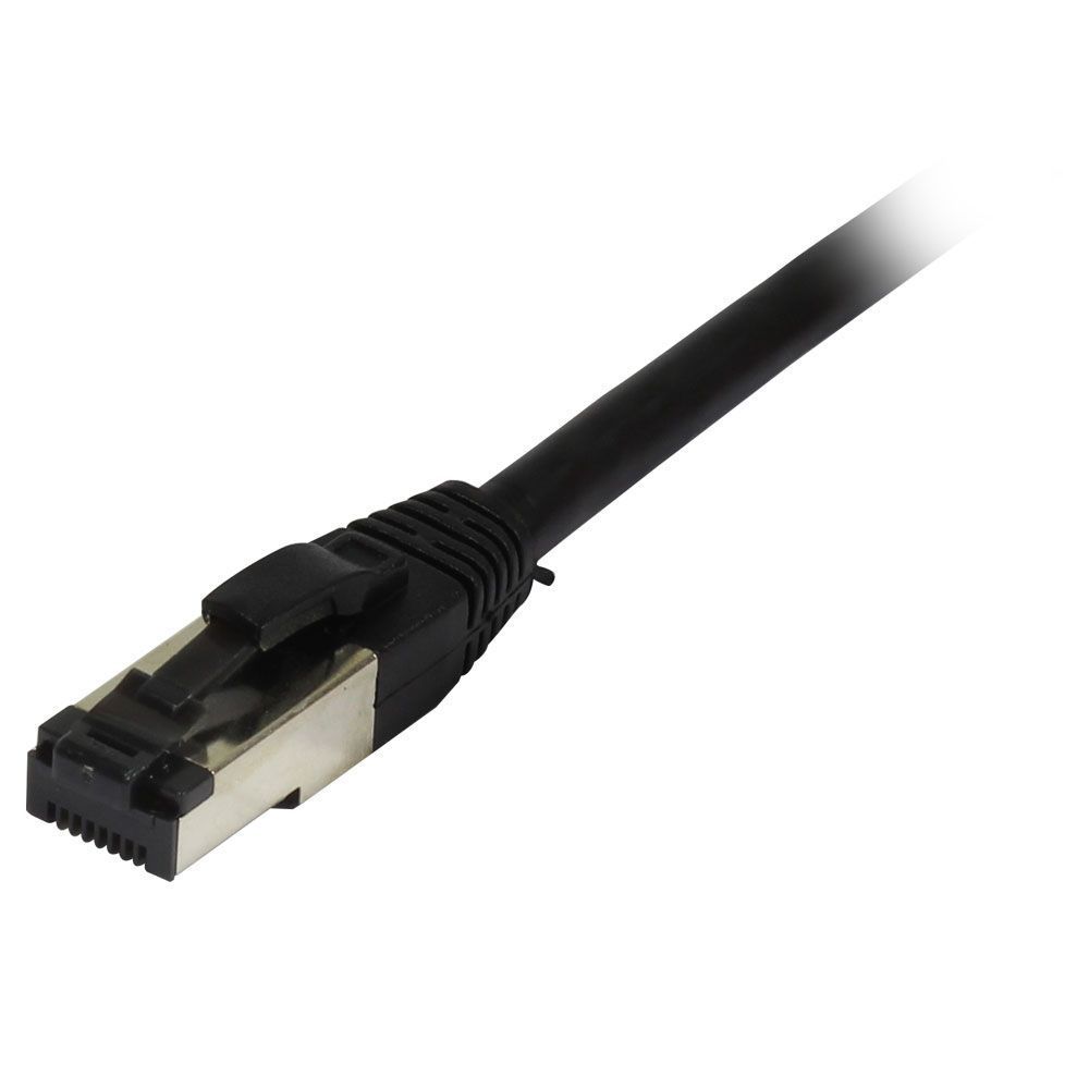 Patchkabel RJ45 CAT81 2000Mhz 3m schwarz SSTPSFTP TPELSZHSuperFlex AWG26 Synergy 21