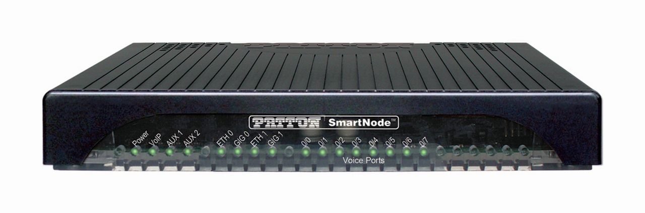 Patton SmartNode 4141 VoIP Gateway 4FXO 4 VoIP calls 2x Gig Ethernet